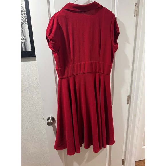 Hell Bunny Vixen Red Midi Dress, 2XL - Picture 3 of 6
